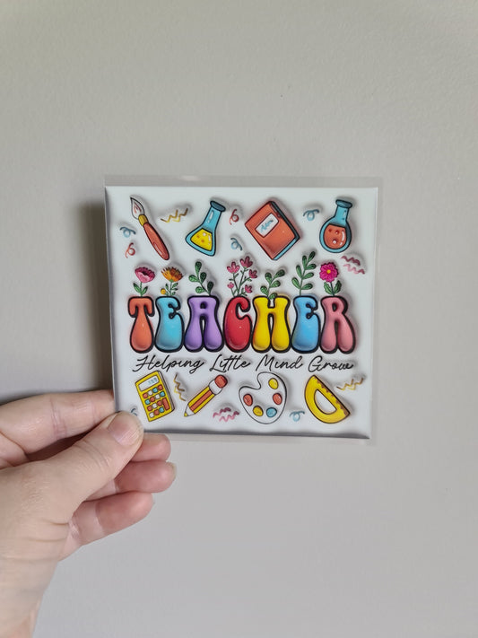 TEACHER AND KAIAKO dtf transfer Maori design 11cm sticker #1462