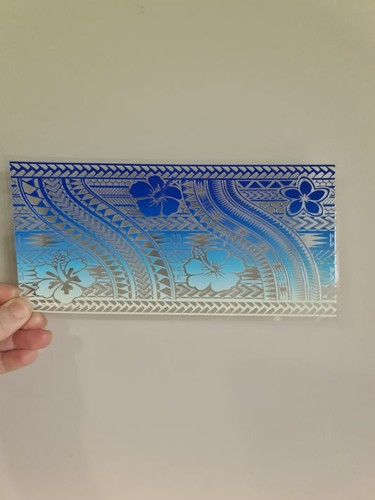 UV dtf transfer Maori design 23cmx11cm 16oz wrap #1185