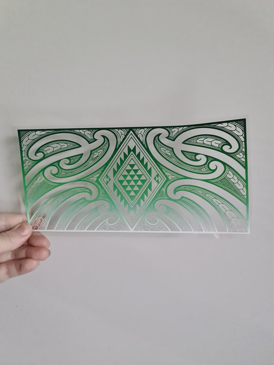 UV dtf Maori design 23cmx11cm 16oz wrap #1140