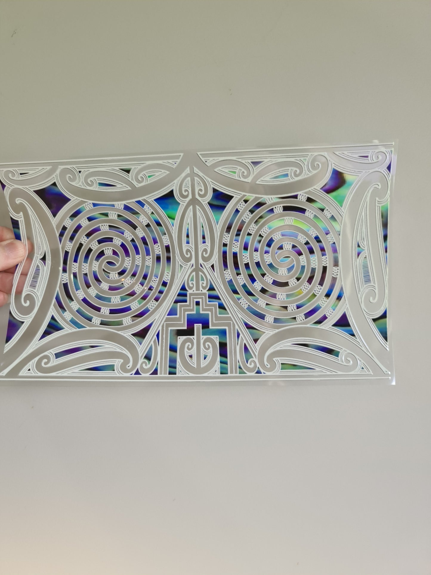 XL UV DTF DECAL MAORI DESIGN 28CMX17CM for touch lamps #134