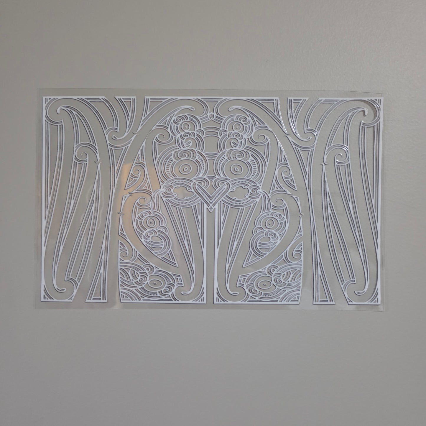 XL UV DTF DECAL MAORI DESIGN 28CMX17CM for touch lamps #300
