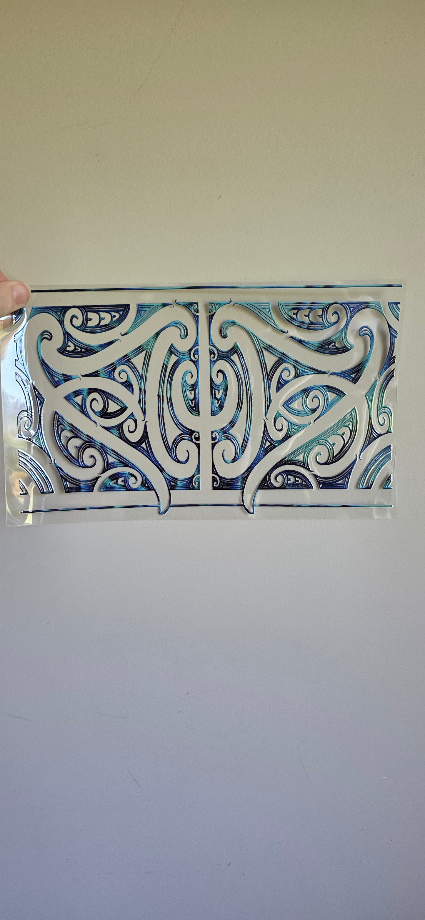 XL UV DTF DECAL MAORI DESIGN 28CMX17CM for touch lamps #149