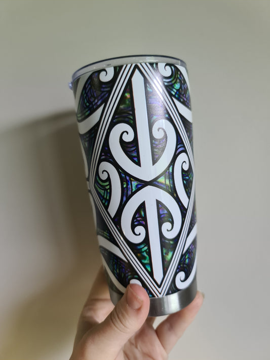 20oz custom Maori design travel cup