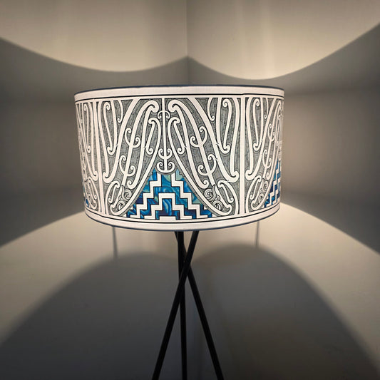 Maori Design phoenix Floor Lamp - black  paua design ♥️ - pre-order