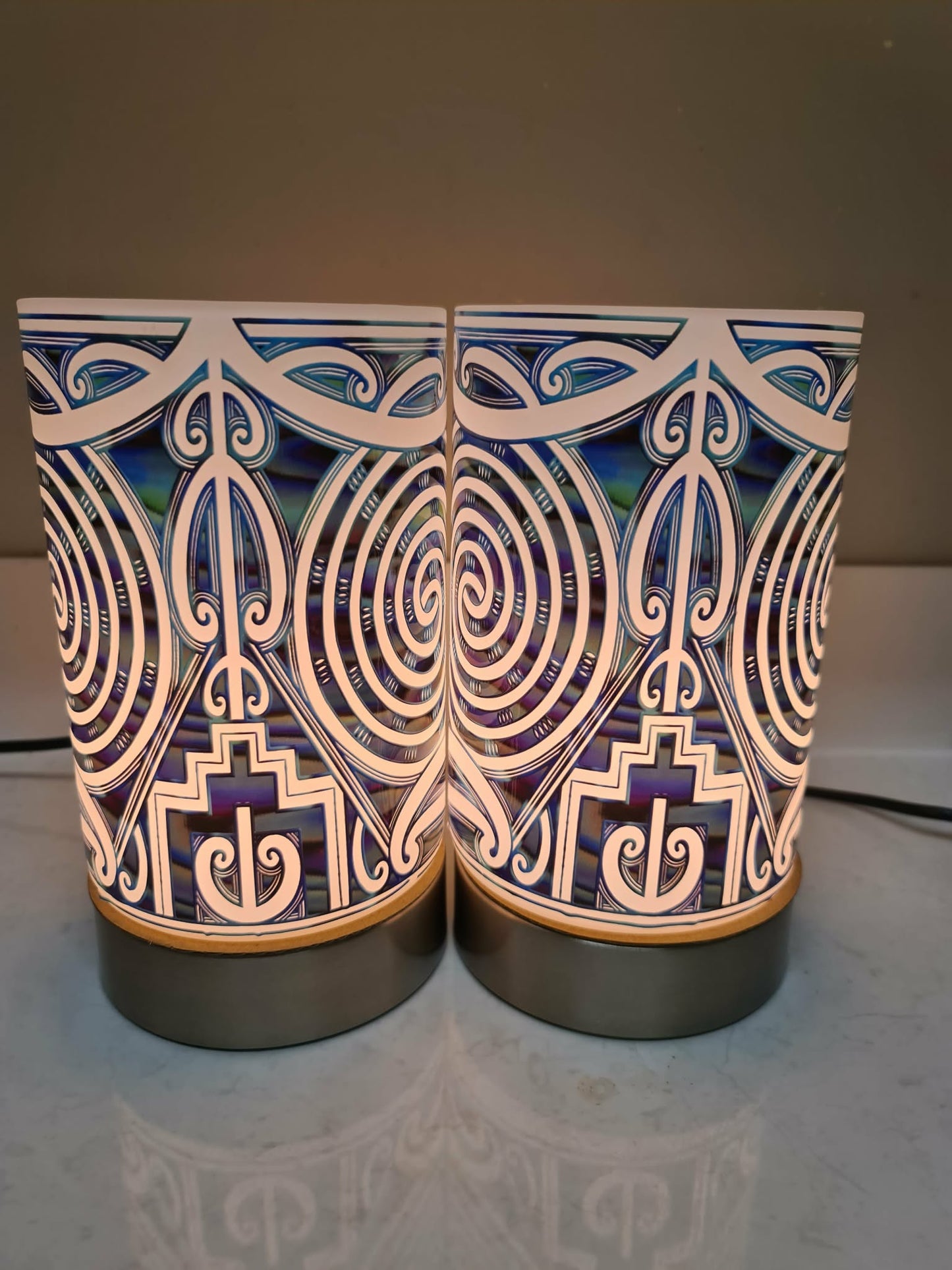 Maori design touch lamp - set 2 lamps (pre-order)