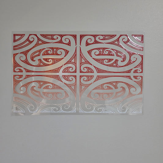 XL UV DTF DECAL MAORI DESIGN 28CMX17CM for touch lamps #309