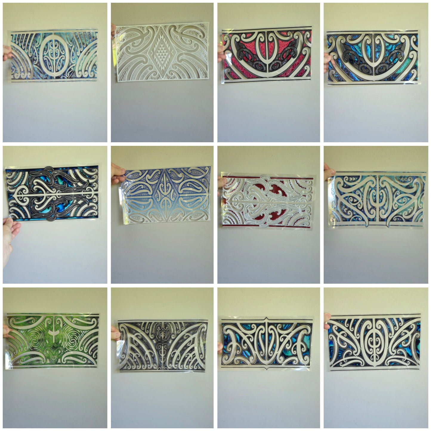 You pick the designs - Maori design touch lamp - set 2 lamps (pre-order)