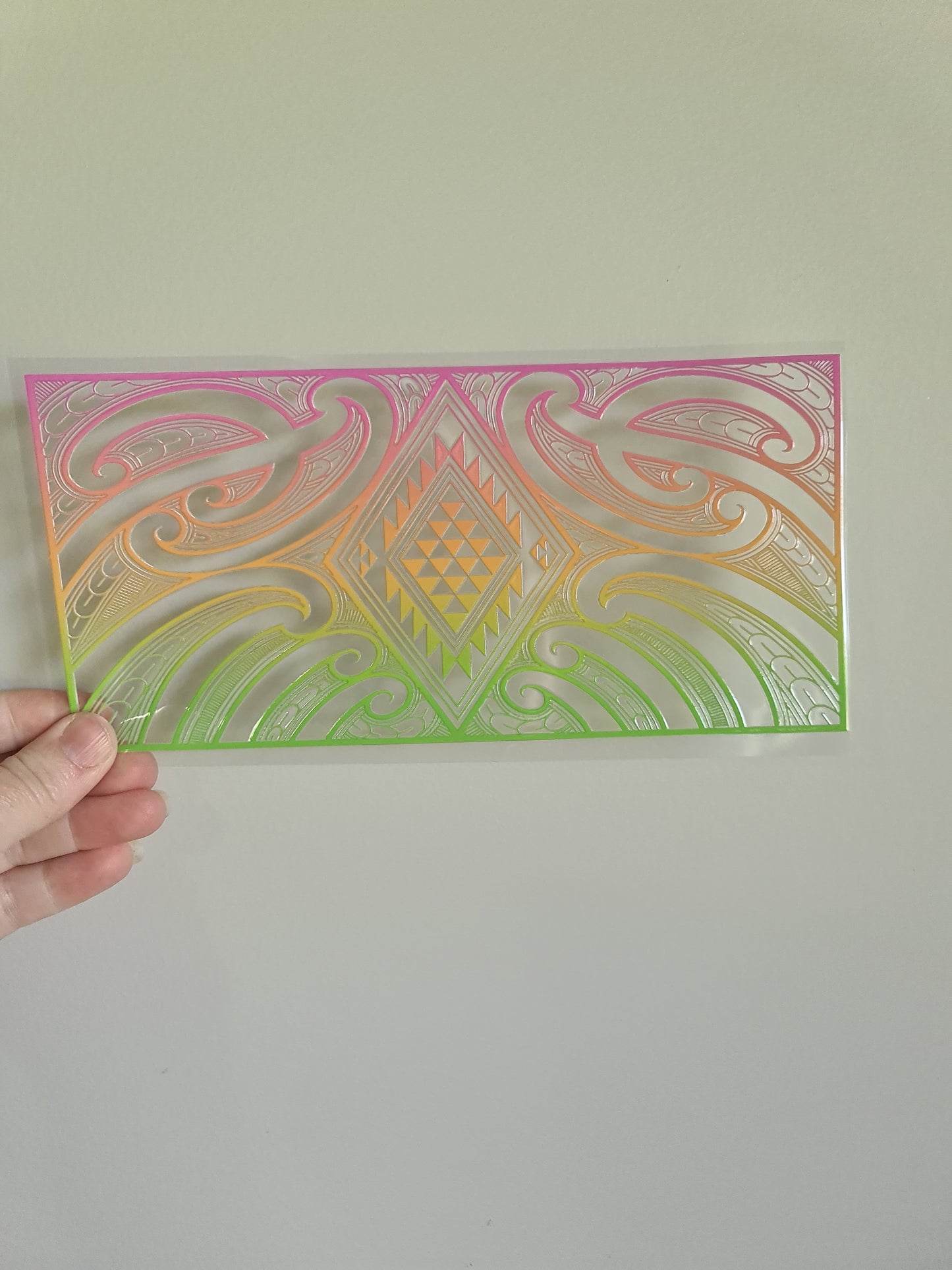 UV dtf Maori design 23cmx11cm 16oz wrap #668