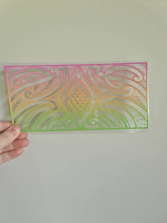 UV dtf Maori design 23cmx11cm 16oz wrap #668