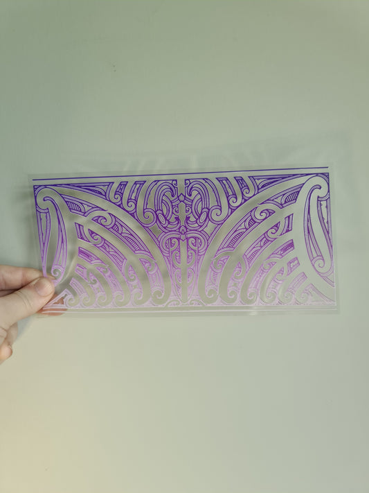 UV dtf transfer Maori design 23cmx11cm 16oz wrap #1413