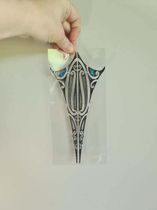 UV dtf transfer Maori design 23cmx11cm 16oz wrap #1367