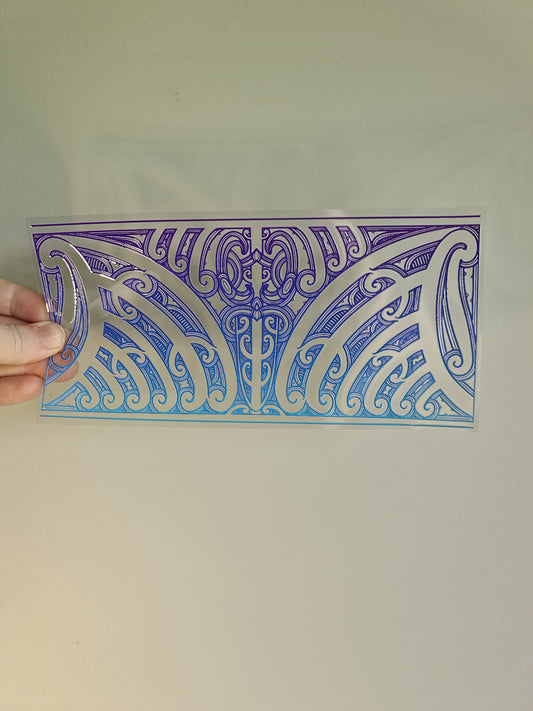 UV dtf transfer Maori design 23cmx11cm 16oz wrap #1427